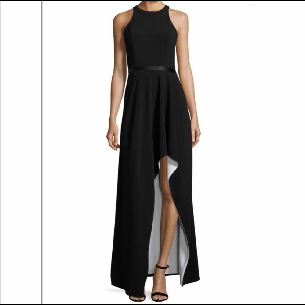 Halston Heritage black gown